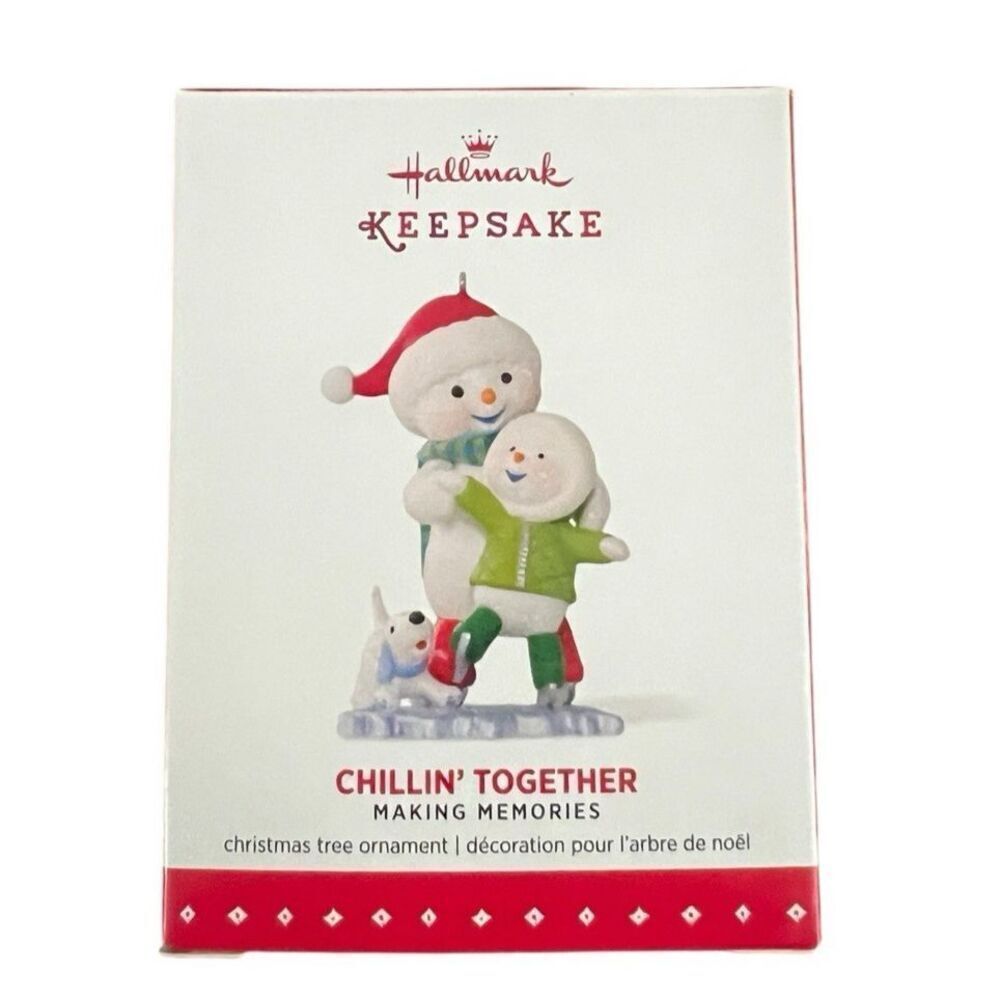 Hallmark Keepsake Ornament 2015 Making Memories Chillin' Together Puppy 8th